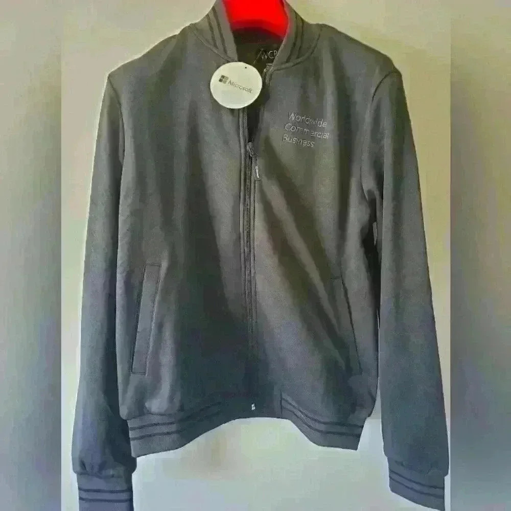 Microsoft world wide business track jacket new with tags.